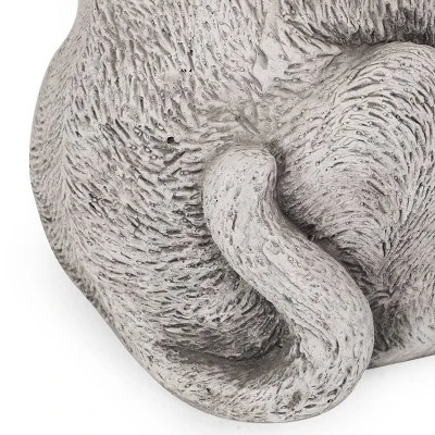 Concrete Adena Outdoor Dog Garden Statue - Antique White - Christopher Knight Home 9 Concrete Adena Outdoor Dog Garden Statue - Antique White - Christopher Knight Home - Image 7