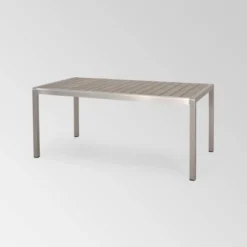 Cape Coral 3pc Aluminum Picnic Dining Set - Silver - Christopher Knight Home -Outdoor Furniture Store GUEST f01e87cb 2e49 46c0 bab9 6871f3a61006