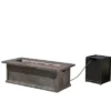 Anchorage 56" MGO Gas Fire Table With Concrete Tank Holder- Rectangular -Gray Wood - Christopher Knight Home -Outdoor Furniture Store GUEST f07f4eb9 e846 4812 9182 a5139a189c08