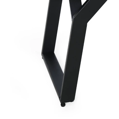 Varva Outdoor Acacia Wood Dining Bench Teak/Black - Christopher Knight Home 8 Varva Outdoor Acacia Wood Dining Bench Teak/Black - Christopher Knight Home - Image 6