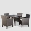 Celeste 5pc Wicker Dining Set - Gray/Light Gray - Christopher Knight Home -Outdoor Furniture Store GUEST f364bad3 77ee 4ad7 a2e3 1b1261d3b906