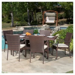 Thompson 7pc Wicker Dining Set - Christopher Knight Home -Outdoor Furniture Store GUEST f512609e f5bf 4fe3 a8af 82a6ed65ead8