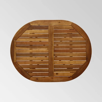 Stamford Acacia Wood Oval Rustic Bar Table - Christopher Knight Home 4 Stamford Acacia Wood Oval Rustic Bar Table - Christopher Knight Home - Image 2