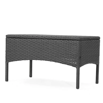 Cordoba 4pc Wicker Patio Chat Set With Cushions - Christopher Knight Home 6 Cordoba 4pc Wicker Patio Chat Set With Cushions - Christopher Knight Home - Image 4