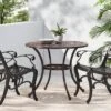 Tucson 32.5" Round Cast Aluminum Dining Table - Copper - Christopher Knight Home -Outdoor Furniture Store GUEST f7fc7899 aba3 49af 99af f747bb3bbf63