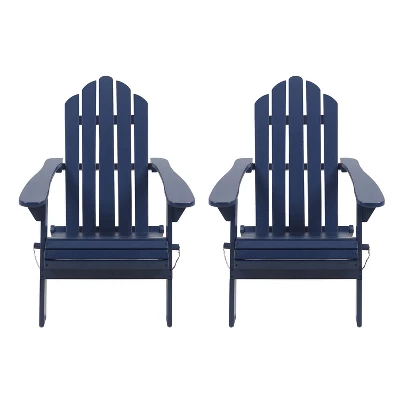 2pk Hazel Outdoor Acacia Wood Foldable Adirondack Chairs - Christopher Knight Home 9 2pk Hazel Outdoor Acacia Wood Foldable Adirondack Chairs - Christopher Knight Home - Image 7