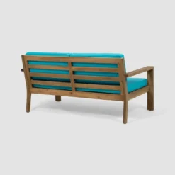 Santa Ana 4pc Acacia Wood Chat Set - Brushed Light Brown/Teal - Christopher Knight Home 9 Santa Ana 4pc Acacia Wood Chat Set - Brushed Light Brown/Teal - Christopher Knight Home -Outdoor Furniture Store GUEST f86892a6 b086 459a a51c 7953e48ba127