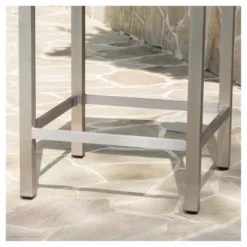 Cape Coral Square Aluminum And Wicker Bar Table - Gray - Christopher Knight Home -Outdoor Furniture Store GUEST f8b2e3a1 0f2f 4469 bece 187df7d672c3