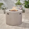 Aidan Round 31" Lightweight Concrete Gas Fire Pit - Light Gray - Christopher Knight Home 1 Aidan Round 31" Lightweight Concrete Gas Fire Pit - Light Gray - Christopher Knight Home -Outdoor Furniture Store GUEST fa8215ca 4e26 48a7 85c4 bee0ff250b12