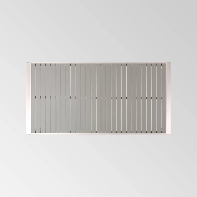 Navan Rectangle Aluminum 70" Dining Table Silver - Christopher Knight Home 7 Navan Rectangle Aluminum 70" Dining Table Silver - Christopher Knight Home - Image 5