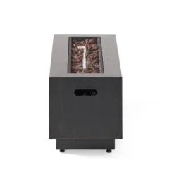 Wellington Outdoor 50000 BTU Rectangular Fire Pit Brushed Brown - Christopher Knight Home -Outdoor Furniture Store GUEST fbd30c04 c473 4490 b4b2 f17ed2f03262