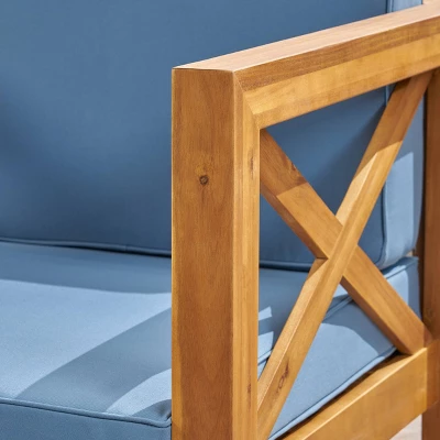 Brava 2pk Acacia Wood Club Chairs - Christopher Knight Home 3 Brava 2pk Acacia Wood Club Chairs - Christopher Knight Home