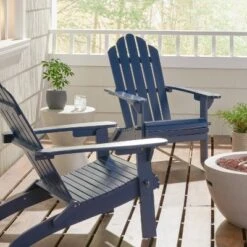2pk Hazel Outdoor Acacia Wood Foldable Adirondack Chairs - Christopher Knight Home
