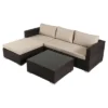 Santa Rosa 5pc Wicker Patio Seating Sectional Set With Cushions - Multi Brown With Beige Cushions - Christopher Knight Home 1 Santa Rosa 5pc Wicker Patio Seating Sectional Set With Cushions - Multi Brown With Beige Cushions - Christopher Knight Home -Outdoor Furniture Store GUEST fdd9a93d ca24 450e b2e6 8345aa4fd2f3