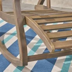 Sunview 3pc Acacia Wood Recliner Rocking Chair Set Gray - Christopher Knight Home -Outdoor Furniture Store GUEST fe9e0c9f e480 471a 9fa5 1248ee5ab894