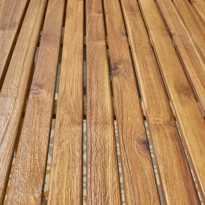 Damon 9pc Wood & Wicker Expandable Dining Set - Natural/Brown - Christopher Knight Home 8 Damon 9pc Wood & Wicker Expandable Dining Set - Natural/Brown - Christopher Knight Home - Image 6