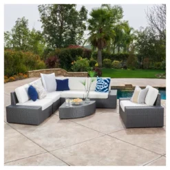 Santa Cruz 7pc Wicker Sofa Set With Cushions - Christopher Knight Home 11 Santa Cruz 7pc Wicker Sofa Set With Cushions - Christopher Knight Home -Outdoor Furniture Store GUEST ffa64118 038a 4fca 9819 e4d431c61c6b