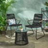 Moonstone 3pc Rope Weave Modern Chat Set - Black - Christopher Knight Home 2 Moonstone 3pc Rope Weave Modern Chat Set - Black - Christopher Knight Home -Outdoor Furniture Store GUEST fff0af3c 6694 4f53 827a b914bf57364d